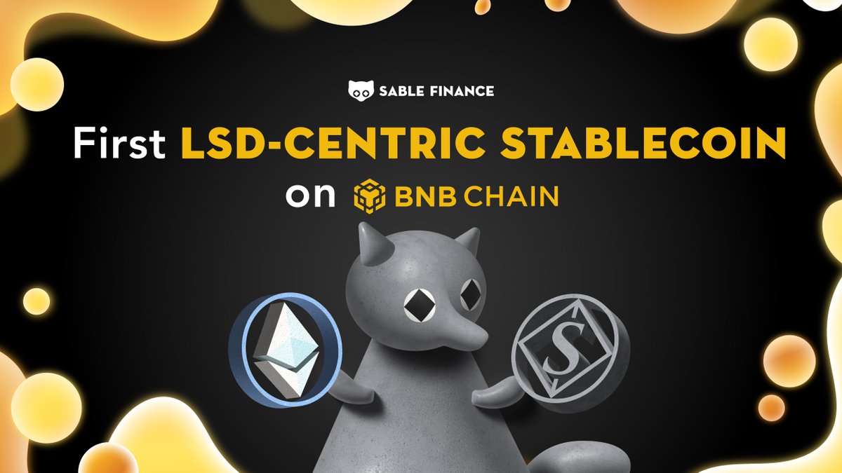 1/ The New Era of Sable: Debuting the First LSD-Centric Stablecoin on BNB Chain

Sable is proud to venture into a new era as the convergence of Ethereum liquid staking derivatives (LSD) & stability, bringing the ultra decentralized, immutable & resilient stablecoin to @BNBCHAIN.