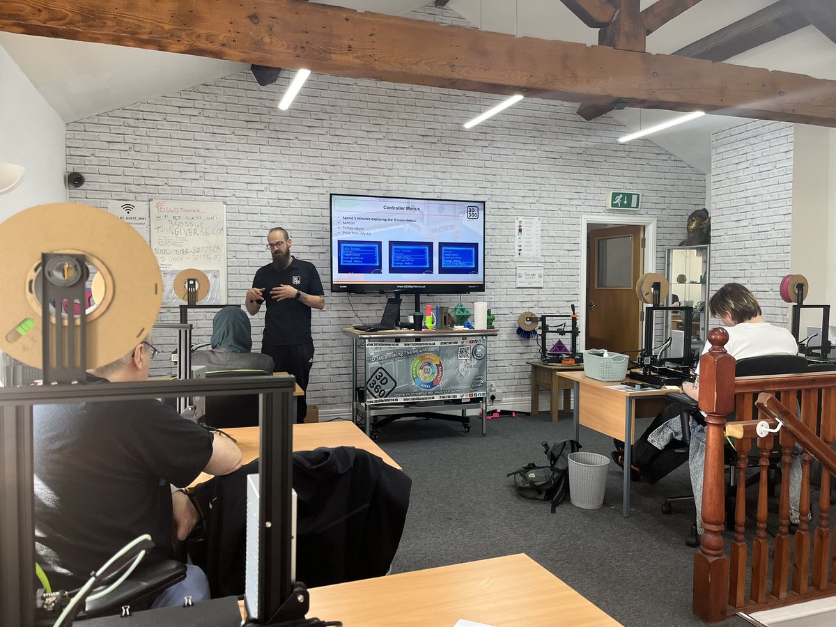 FablabWarrBCA's tweet image. At @3D360ltd in Leigh today, doing day 2 of the 3D printer section of their skills boot camp. 
Look on their website for further info., just remember to mention Fab Lab Warrington. #newskills  #3dprinting
