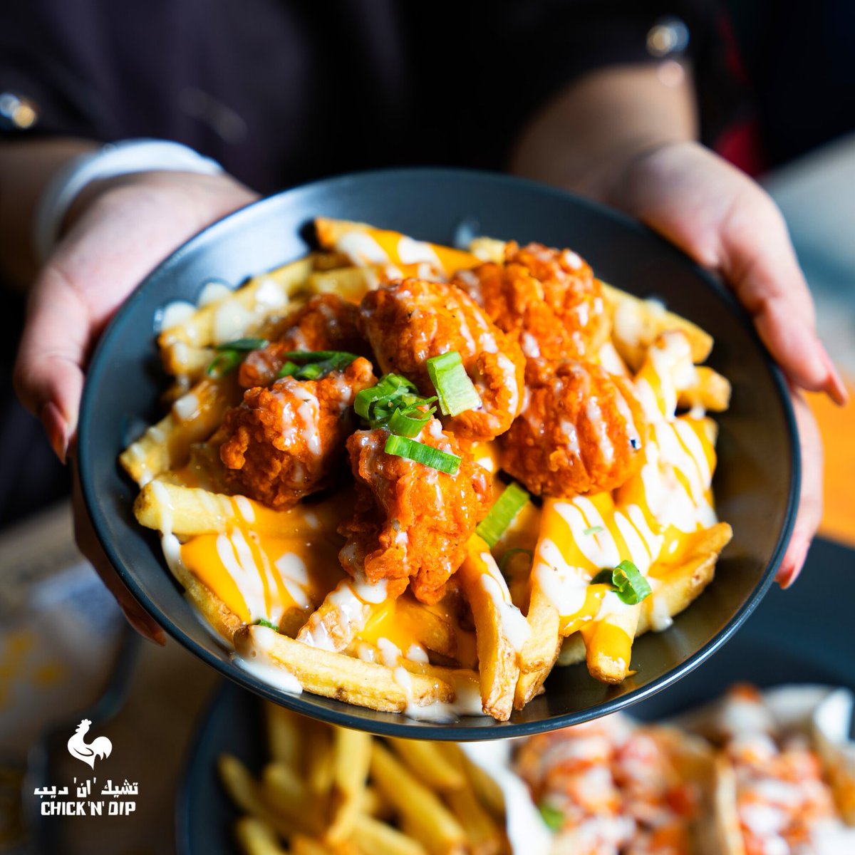 مقبلات متنوعة و لذيذة🍴 
بافالو تشيز فرايز 🌶️