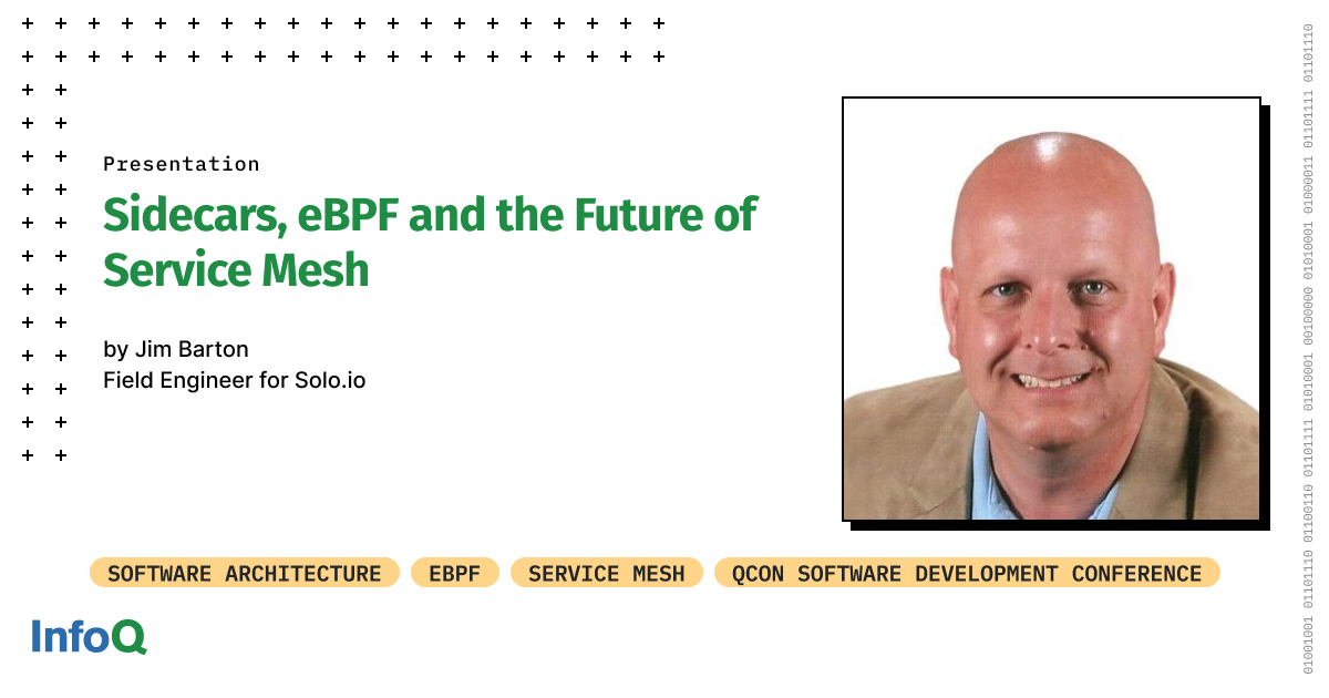 InfoQ's tweet photo. #eBPF offers a great complement to the #SidecarProxy, but is it a replacement? Can the two co-exist?
How can we optimize proxy placement?
Watch the #InfoQ video by @jameshbarton and learn more about the challenges of #ServiceMesh today: https://t.co/CCDIyCUId7
#sidecars https://t.co/2gKVkkYCBZ