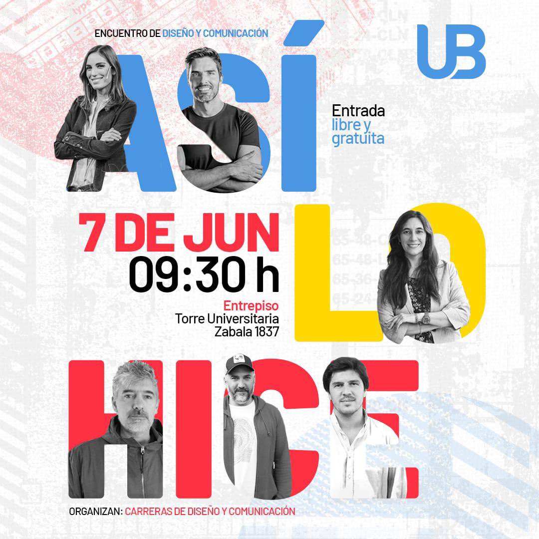 🗣️Te invitamos a este mega evento organizado por las carreras de Diseño y Comunicación por el Día del Periodista🎙️#TalentosArgentinos

<a href="/ubeduar/">Universidad de Belgrano</a> / IG rrppycomub

<a href="/CataDeElia/">Cata de Elía</a> <a href="/JaviPonzo/">JaviPonzo</a> <a href="/maivai/">Mariana Jasper</a> <a href="/dg_gorricho/">Martín Gorricho</a> @jeronimocorranza @agustincoste