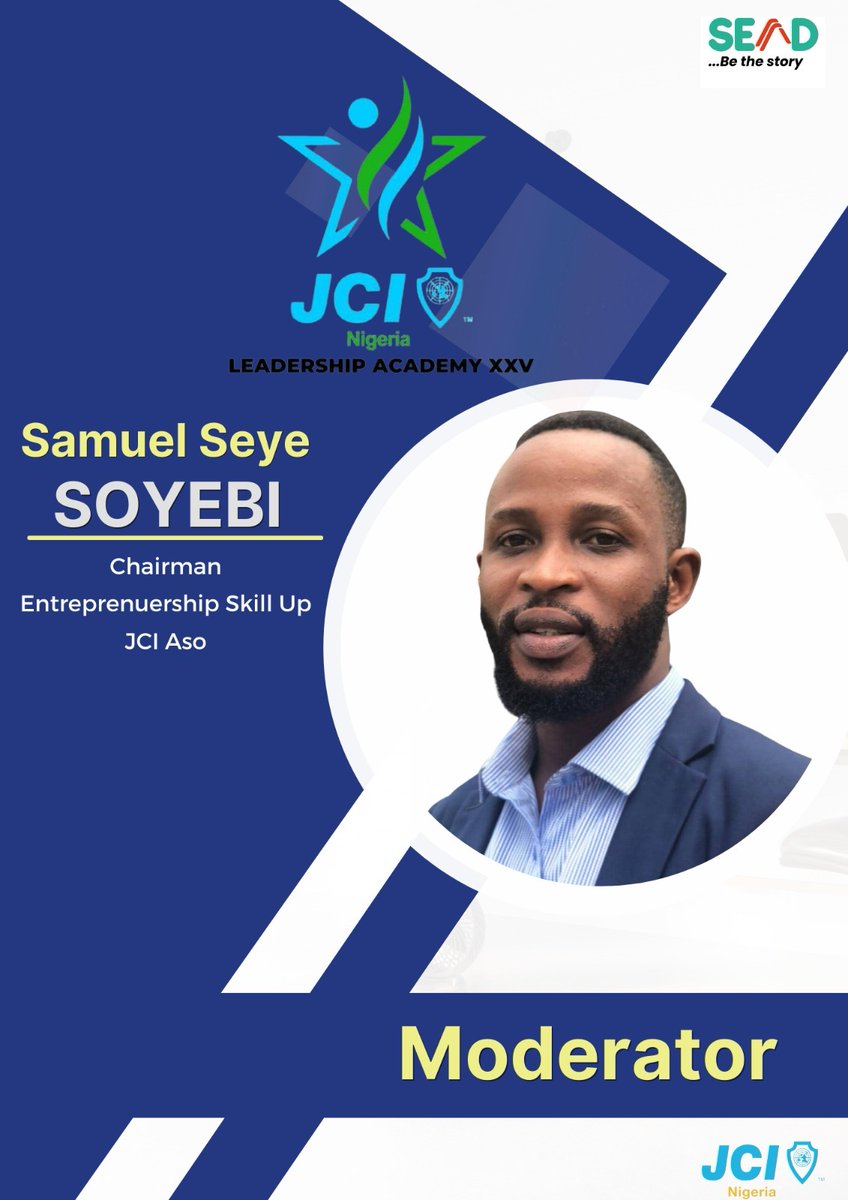 Day 3: Leading with Confidence, is a leadership skill necessary for today's Youth..

Today's training session with Mrs Esther ALUKO and our Moderator <a href="/samuelsheye/">Seye Samuel, Soyebi</a> is happening in few hours.....

#LAXXV
#JCINigeriaLeadershipAcademy
#JCINigeria
#SEnD
#Leadership
#Youths
#TheStars