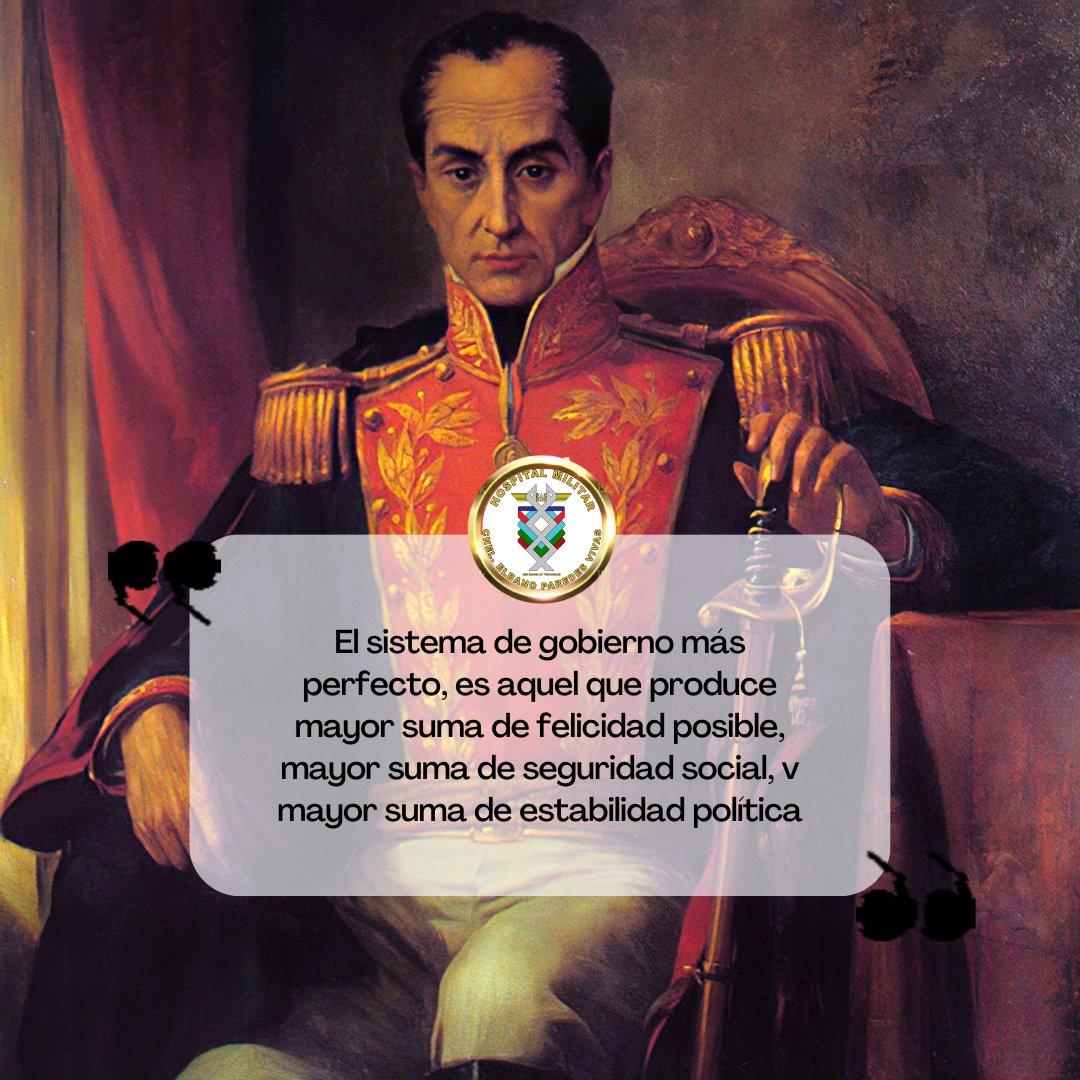 #1Jun || ✍️🇻🇪 #PensamientoBolivariano del Libertador Simón Bolívar:

#EncrucijadaDeSalud
#RedSanitariaMilitar
#DigesaludFANBCuidaTúSalud