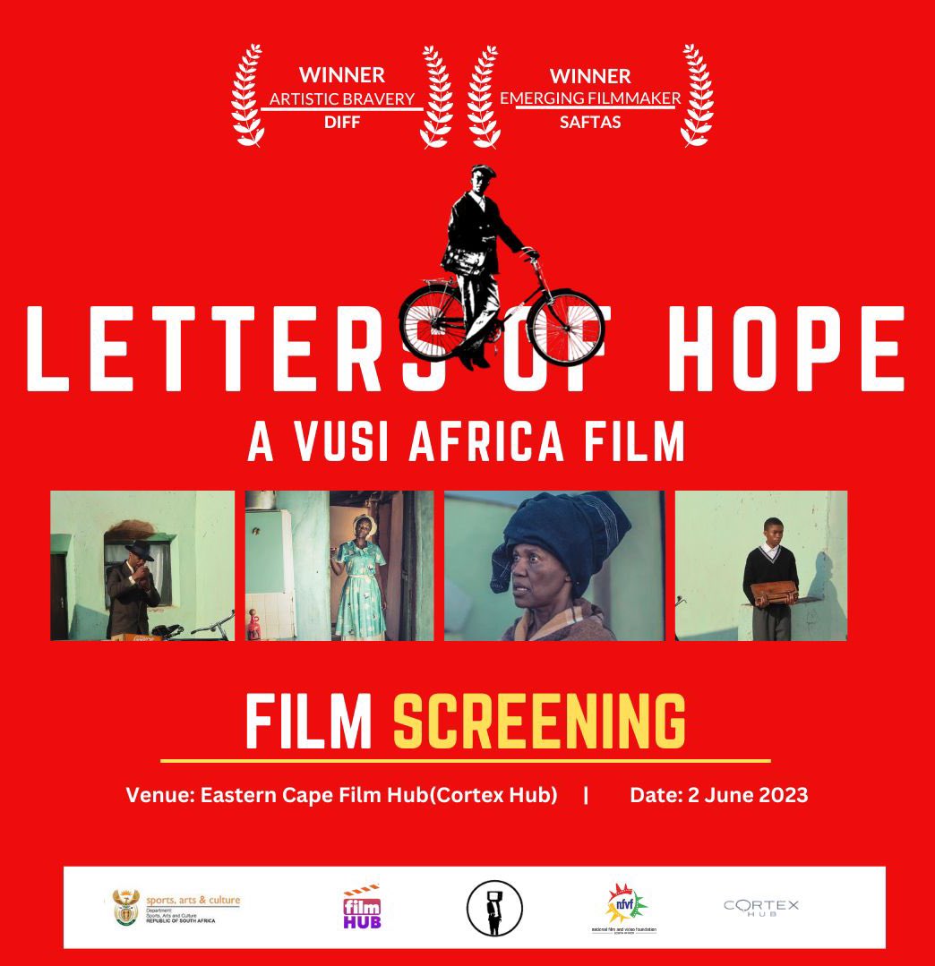 LETTERS OF HOPE FILM SCREENING

The DSAC in collaboration with NFVF will be hosting Africa Month with the aim of promoting Pan Africanism & African Cultural Renaissance, of which both contribute to the united efforts for decolonisation & the regeneration of the African continent.