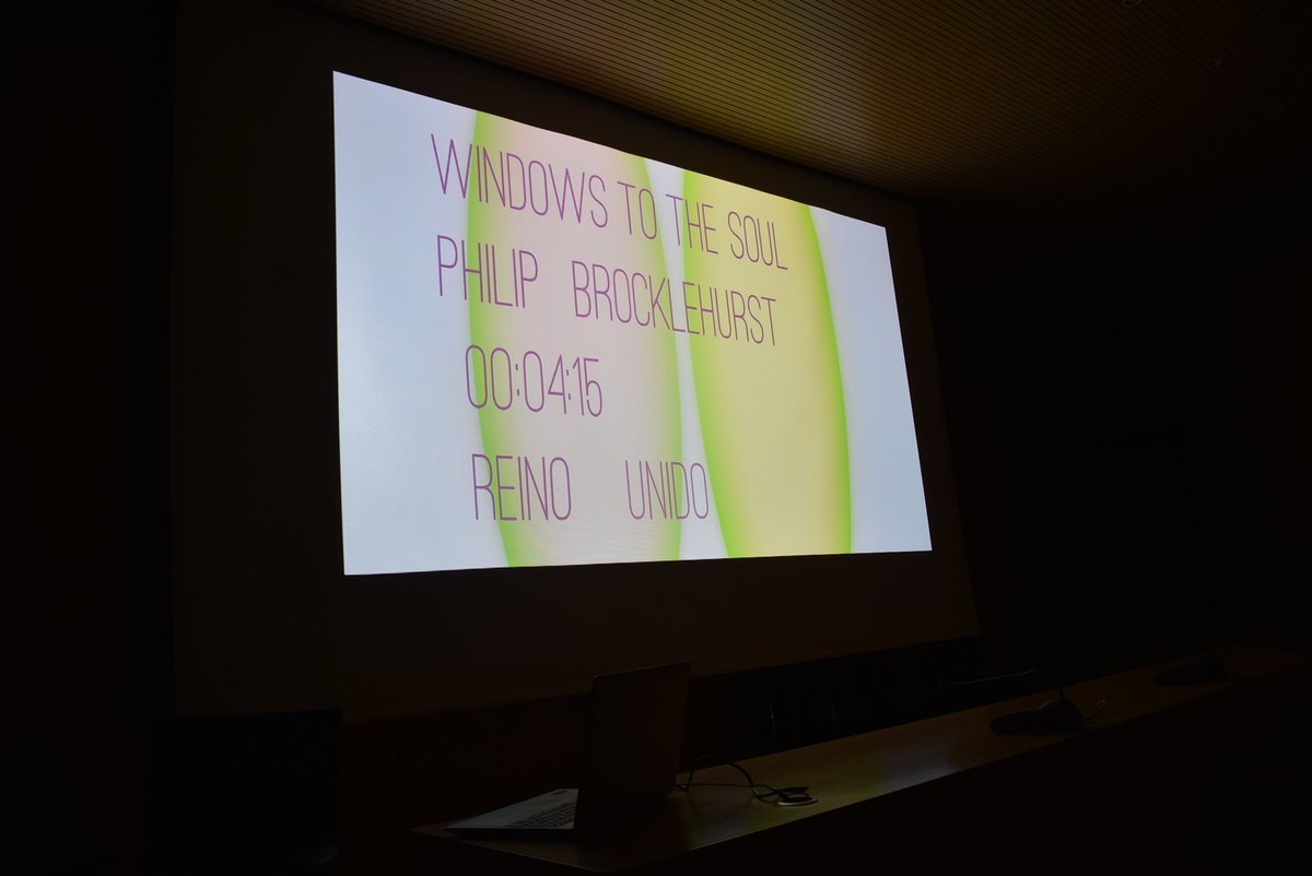 A photo of my experimental film "Windows to the Soul" being screened at the ALC Video Art Festival in Spain. What an honour it is. #film #FilmFestival