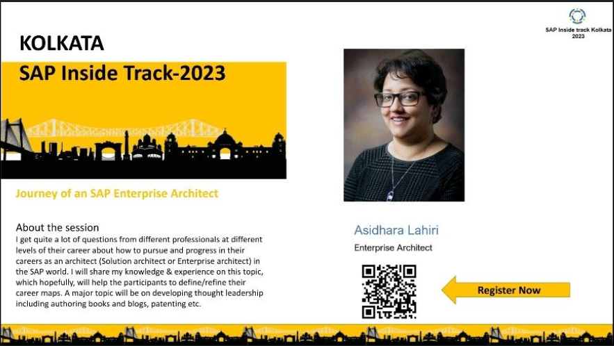 sitKolkata23's tweet photo. Introducing the next speaker at @sitKolkata23 
@AsidharaL 
More details in the link :
https://t.co/YwehLctAF7
 
@gangadharansind @maheshk_p @Vasavi_Rongali @anzieee @findingabhi @_pvn_pavan @Pradipto_Kumar @IBM @LincLimited @arodekGlobal @saplabsindia @sappress @sitBLR 
#sitKOL https://t.co/ozFBP0lETJ