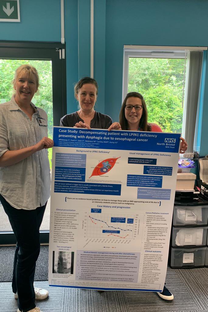 Huge congratulations to our dietitians @SimoneWhiteway @VickyJa67718340 & @SuzanneFord19 on their recent poster👏 ready for @BIMDG next week 👏

@NSPKU @NorthBristolNHS @BDA_Dietitians