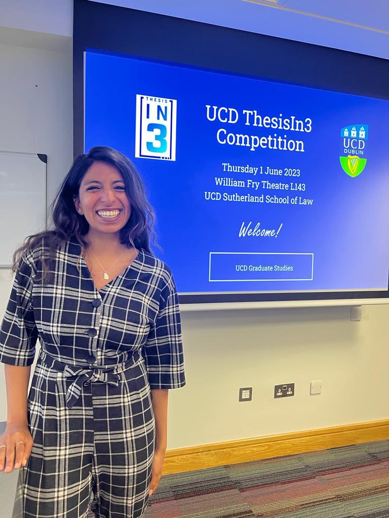 Super proud of @dadasara3 and her fabulous presentation at the @ucddublin #ThesisIn3 competition!! Lots of great talks but she’s always a winner to me 🤩 #GraduateResearch #ScienceCommunication