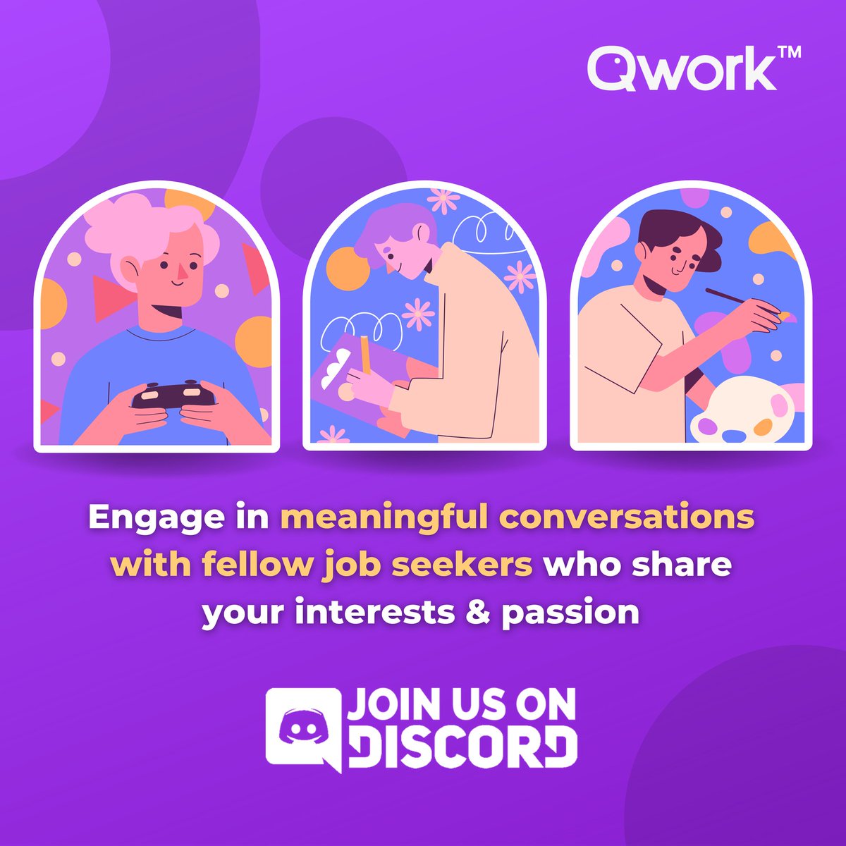 cye_lok's tweet photo. "Did you know that we are also in Discord? 👾

Join in our growing community &amp; meet talents with the same passion and interests! 😉

We discuss movies, games, arts, job information, and so much more on our channel! 🎮🎨🍿 https://t.co/q2UyuqoaN2 

#qwork #jobseekers @QworkMy https://t.co/TkXRMWTil5