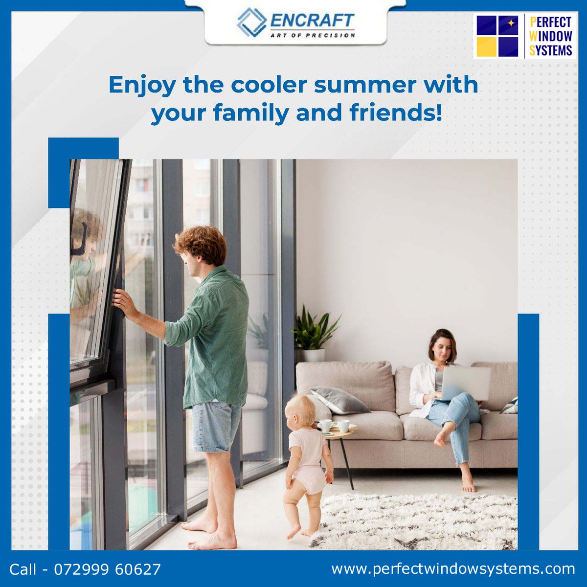 Upgrade your space with Encraft today and start enjoying a cooler summer!

Call Perfect Window Systems +91 72990 27179
perfectwindowsystems.com
#Encraftwindows #Encraftdoors #upvcwindows #upvcdoors #windows #doors #bestupvcwindow #Aluminiumdoors #Aluminiumwindows