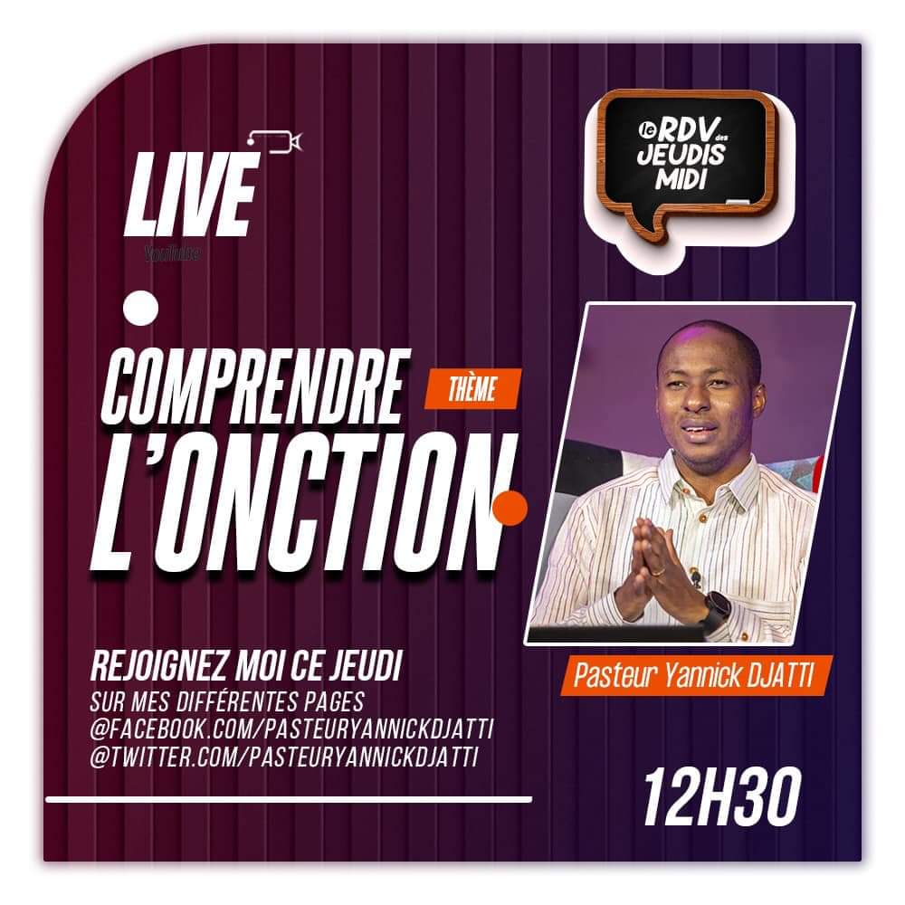 PasteurYd's tweet photo. Ne manquez pas notre rdv tout à l’heure à partir de 12H30 https://t.co/Ra8ZuTMjoc