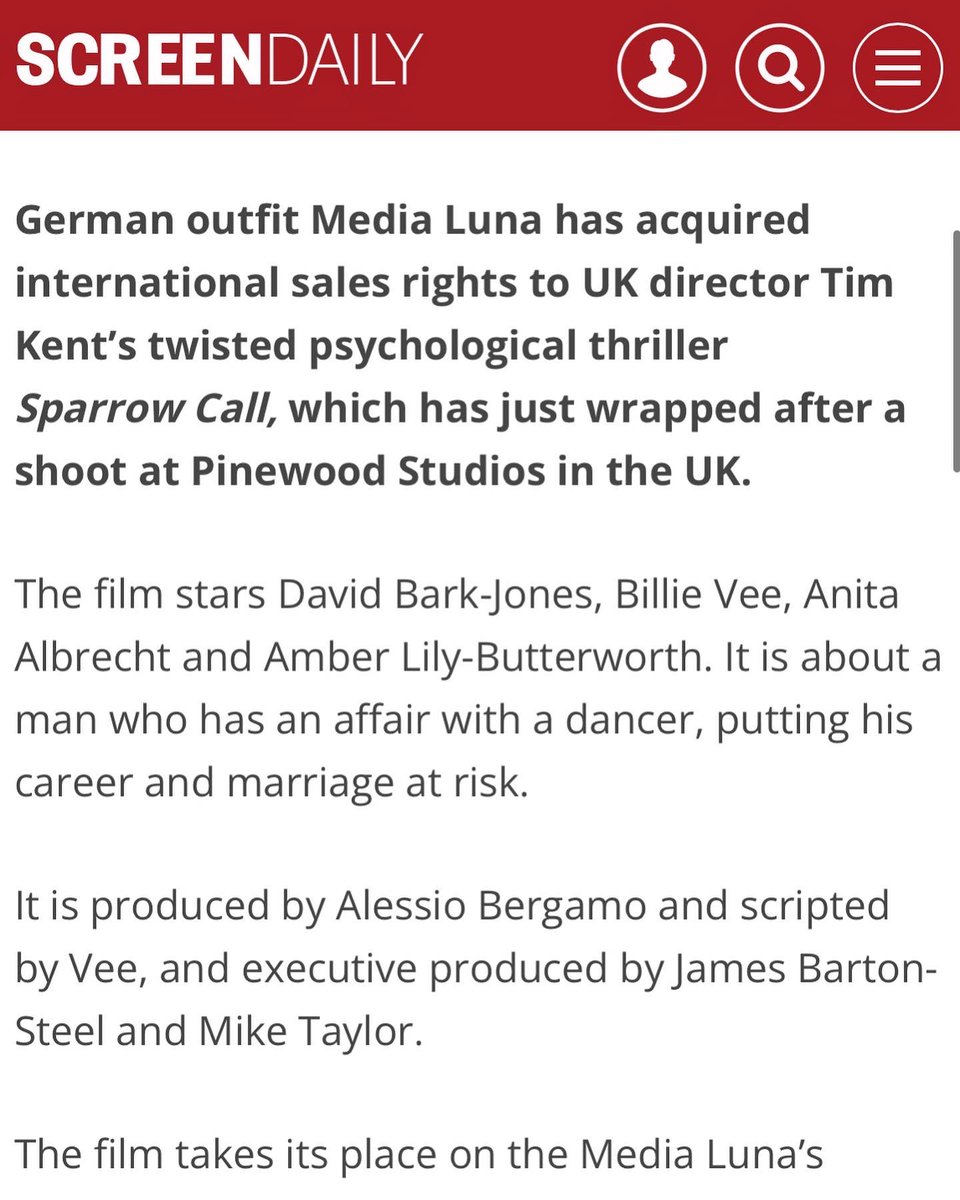 Made it on @Screendaily ! 

#CannesFilmFestival2023 #featurefilm #sales #SupportIndieFilm 

Full article here: screendaily.com/news/media-lun…