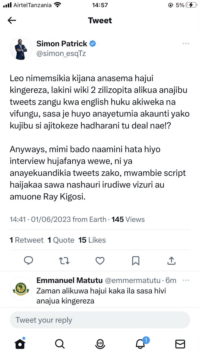 @jemedarisaid Tatizo ni lile lile la mzee Lowasa ELIMU ELIMU ELIMU.

Pale kuna content au Drama?😂😂😂