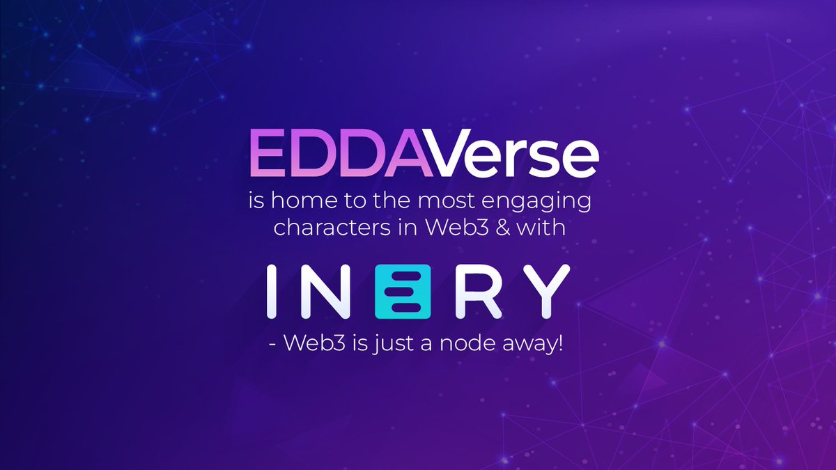 In September 2022, a beautiful partnership was made! 🤝

While @EddaverseCO brings an unmatched pedigree in Web3 combined with innovation, Inery blockchain brings high-performance capabilities and unparalleled security, allowing it to support various use cases.