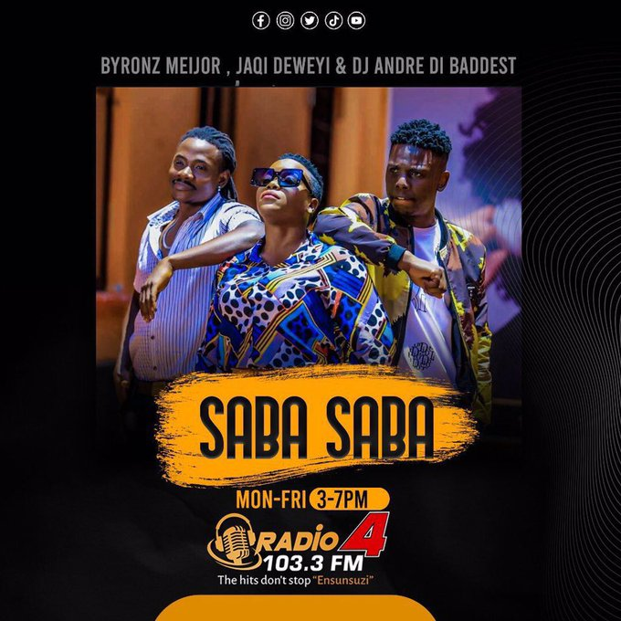 New Month. New Vibes. New style.

@2Meijor x @JDeweyi x @DjAndreyBaddest 

Tune in to 103.3 or stream live; radio4.ug to join the fun.

#SabaSaba | #Radio4UG