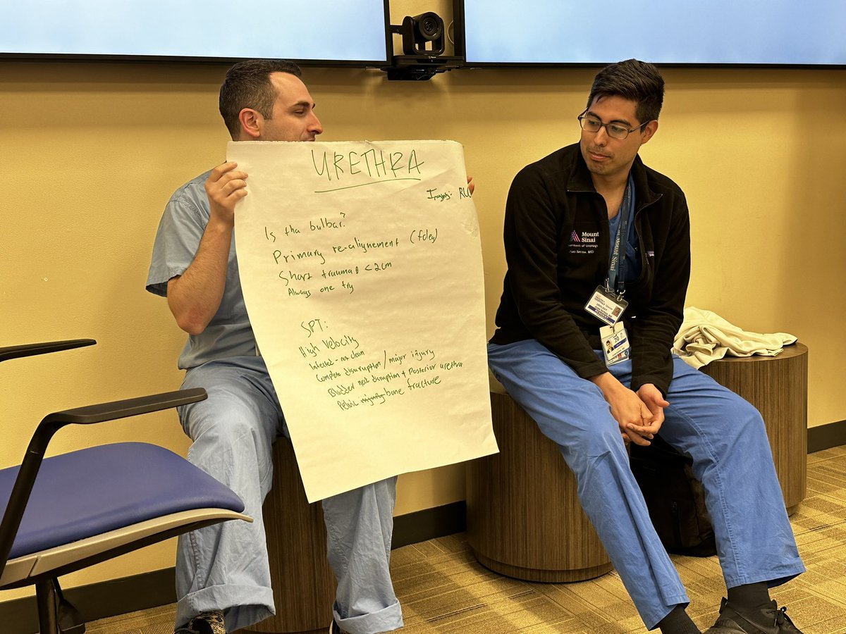 UroRazzleDazzle's tweet photo. @MSljivich leading a high yield review on GU trauma. @MSUroRes came prepared to discuss and answer sasp questions!! Well done, team. 💪🏻 https://t.co/rqvcZ6TZei