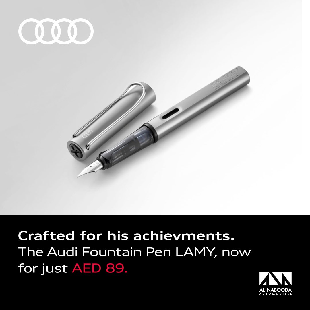 Father’s Day gift collection.
 
Choose your Father’s Day gift from this handpicked selection of Audi Genuine Accessories, now available at exceptional prices.
 
Offer valid from June 1st to June 21st.
 
Audi-dubai.com
800 AUDI (2834)

#FutureIsAnAttitude #FathersDay