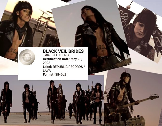 Congratulations to the author of these great songs @AshleyPurdy with gold and platinum!🌟📀💿🎶👏
#InTheEnd #FallenAngels #bvb #AshleyPurdy #BestMusic
