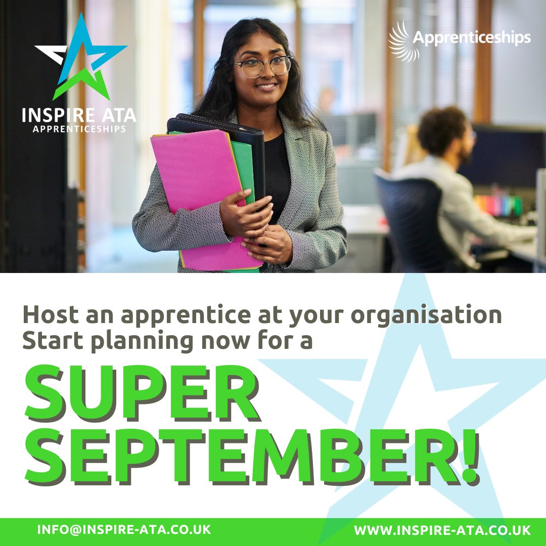 InspireATA's tweet photo. Invest in new talent and support skills for your school. Start preparing now to host an #apprentice for the next academic year. Make it a #SuperSeptember with a new 'Teaching Assistant Apprentice, Business Administrator Apprentice or Digital Marketing Apprentice.
#upskillstaff https://t.co/uUw1OgCd8T