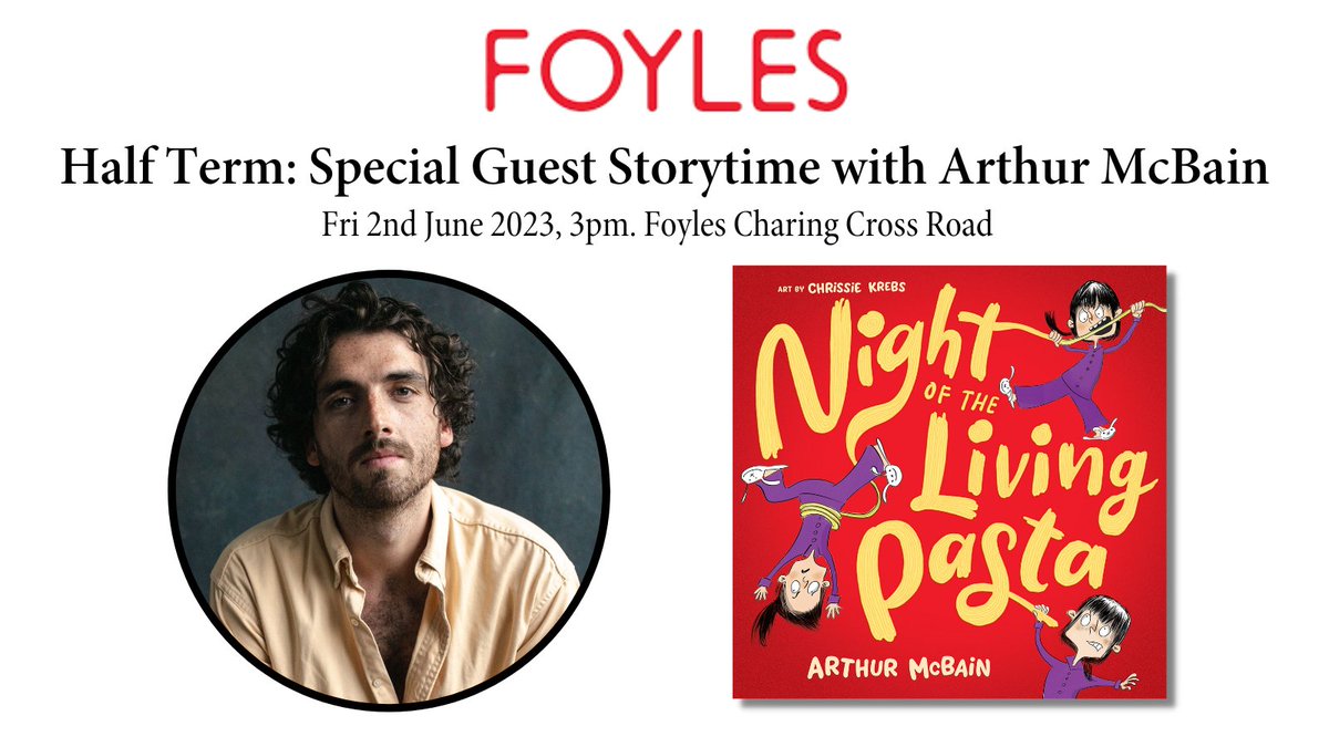 #BrightArtist @arthurmcbain, represented by #BrightAgent @KatieBlagden, will be at @Foyles Charing Cross Road tomorrow at 3 pm for a Special Guest Storytime. 

Don't miss out > ow.ly/3Q3L50OBJ7R