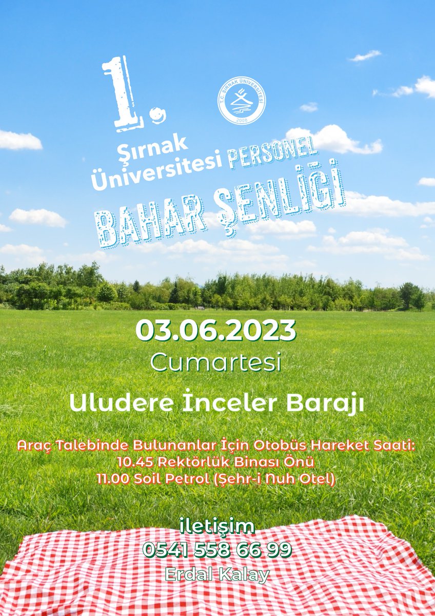 Şırnak Üniversitesi 1. Personel Bahar Şenliği