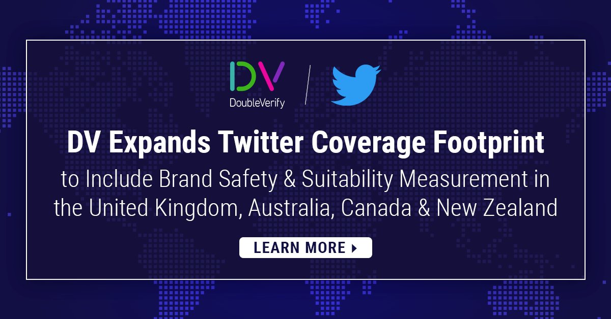 We've expanded our @Twitter coverage footprint to include brand safety and suitability measurement in the UK, Australia, Canada and New Zealand! Customers can now also access Twitter Display Viewability measurement across all global markets. Learn more: ow.ly/uMhQ50OAXlq
