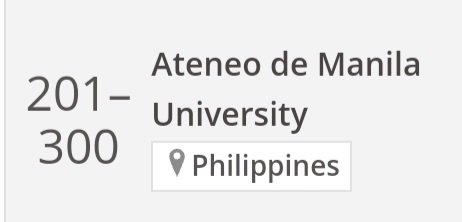 Ateneo de Manila University is the #1 school in the country in the Times Higher Education Impact Rankings 2023! 🦅💙