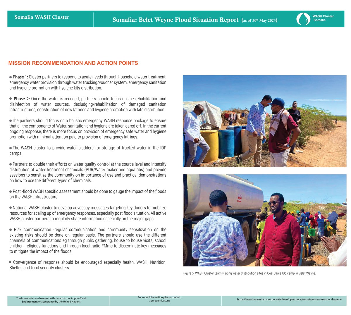 Water, Sanitation and Hygiene humanitarian needs are record high in flood-ravaged #BeletWayne. Here is the very latest info on the needs + response to the #floods in #BeletWayne.  For more info: bit.ly/3MLK9lX