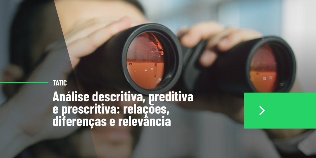 taticbr's tweet photo. Saiba mais sobre 3 tipos de análises fundamentais para negócios e veja como elas podem ser aplicadas na tomada de decisões com base em fatos passados, prevendo recorrências futuras e indicando novas possibilidades. Confira no artigo do Blog Tatic! https://t.co/C9wRJBDIC3 https://t.co/s2wPAOudQ0
