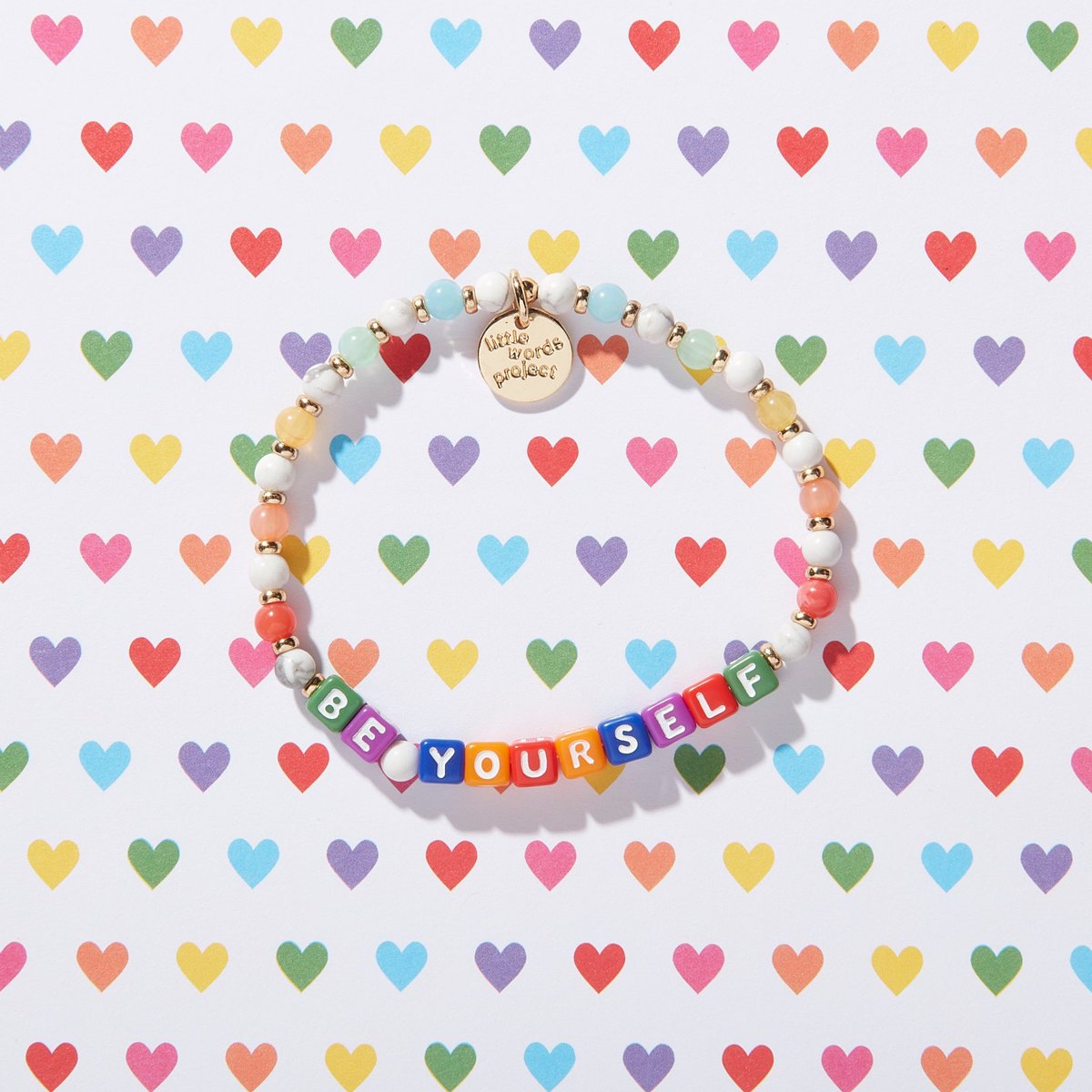 HAPPY PRIDE MONTH ❤️🧡💛💚💙💜 We're proud to celebrate the LGBTQIA+ community this month & always. 25% of net proceeds from our Be Yourself bracelet benefits @campuspride to help create safe college environments for LGBTQIA+ students. Shop for a cause at the link in our bio 🌈