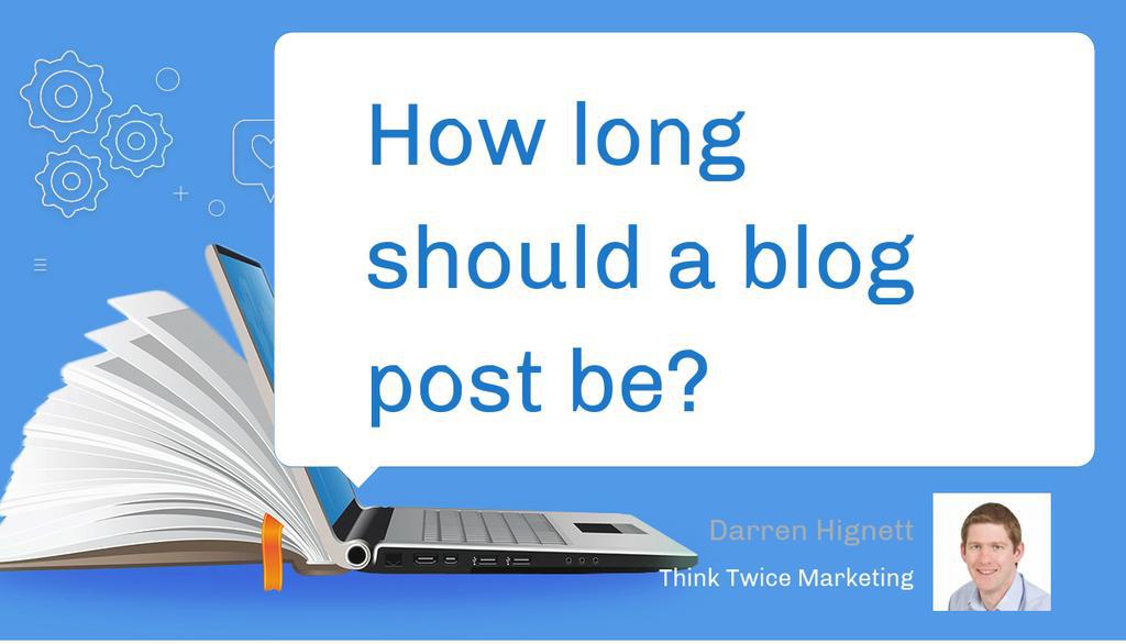 "A good blog post should have a call to action at the end and the more reading and scrolling on a mobile device to read the full article risks the reader losing interest and not getting to the call to action at the end." lttr.ai/21I0

#blogging #contentmarketing #SEO
