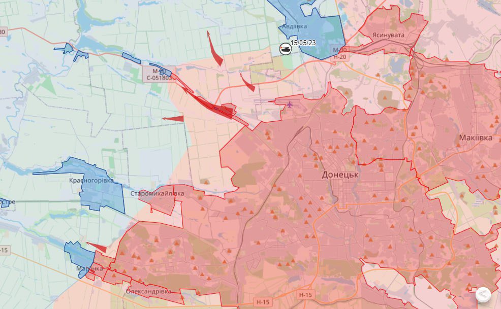 🇷🇺The Russian army is advancing on Avdiivka and Maryinka near Donetsk

▪️ In the Donetsk direction, the 1st Army Corps is fighting in the Avdiivka area.

▪️ Assault detachments of the 5th motorized rifle brigade and the Akhmat special forces detachment continue offensive…