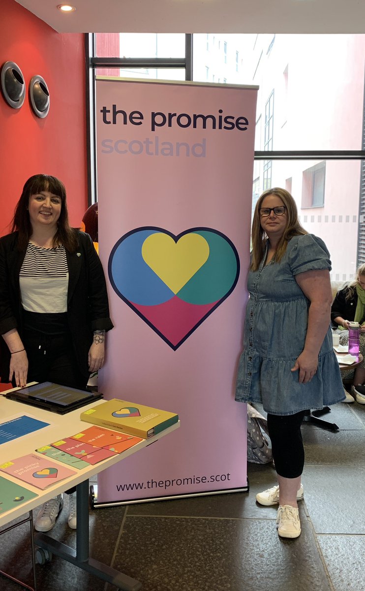 KeenanRachelj's tweet photo. Joined with @LouiseW_PDP representing @ThePromiseScot at the Pride in Practice at Dundee University. Hearing lots of amazing stories from frontline social work staff working to #keepthepromise #prideinswpractice https://t.co/GjeqpusXNV