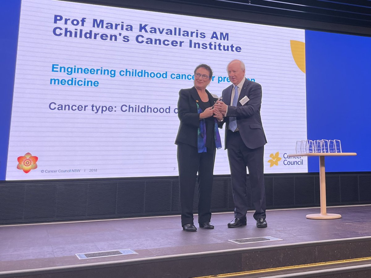 Huge thanks to @CCNewSouthWales for funding our research to improve outcomes for high- risk #neuroblastoma & #sarcoma @KidsCancerInst @UNSWMedicine @NanoMed_UNSW @UNSWRNA #childhoodcancer