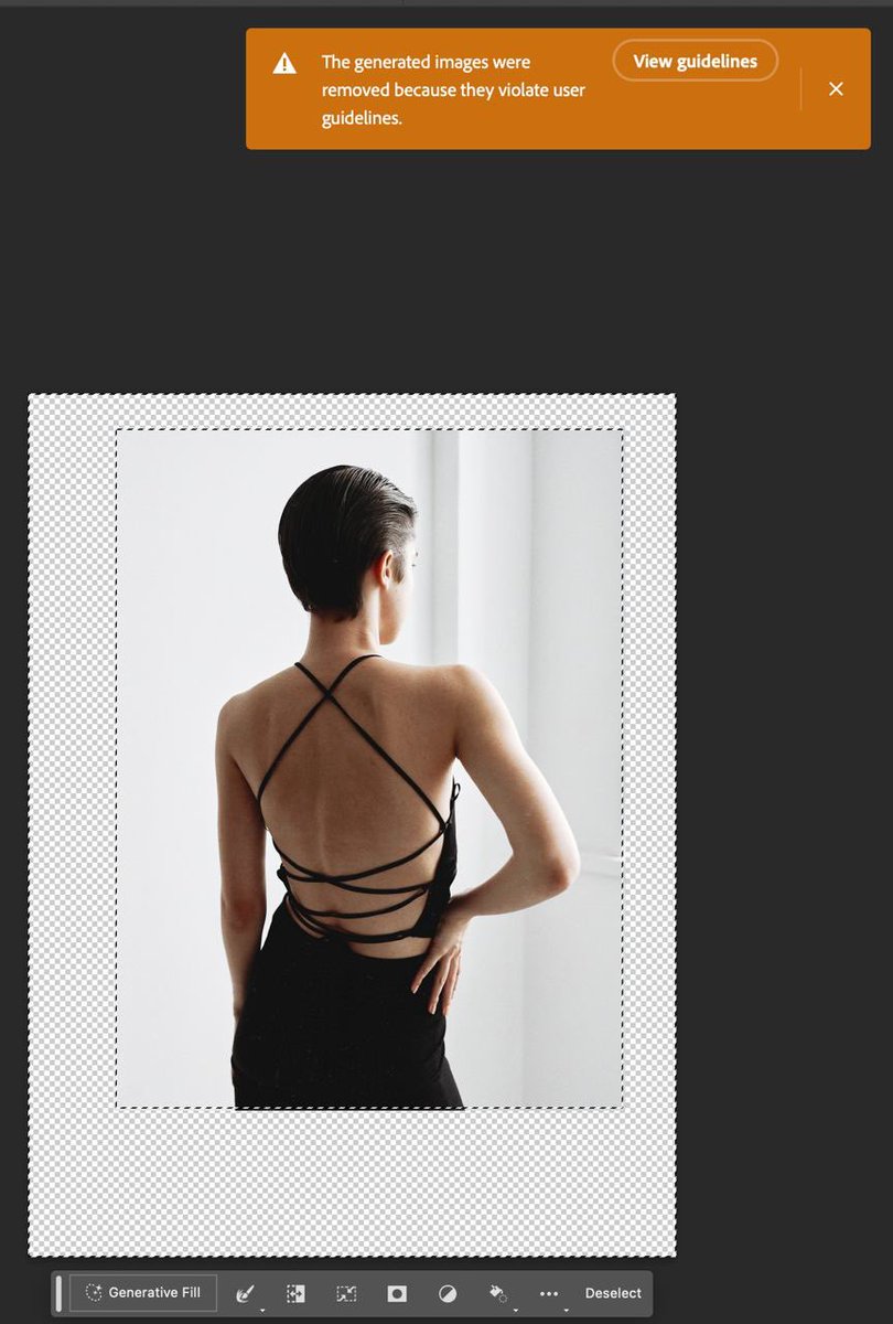 Snupt's tweet image. Новый Фотошоп конечно огонь. Но он работает далеко не идеально. Как и большинство AI не умеет дорисовывать конечности и сенситив алгоритмы они похоже купили у Инстаграма