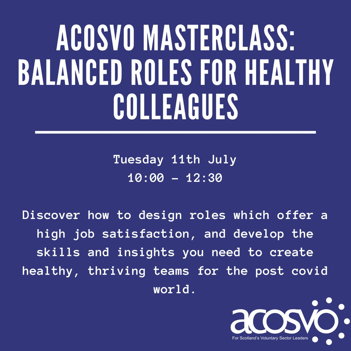 📢 @TNLComFundScot grantholders! Join the @WorldOfWork_IO and explore the key factors that determine whether a role is stressful or fulfilling. Gain insights into how you can shape team roles to improve performance and team members experiences. ➡️ bit.ly/3JV9J7P