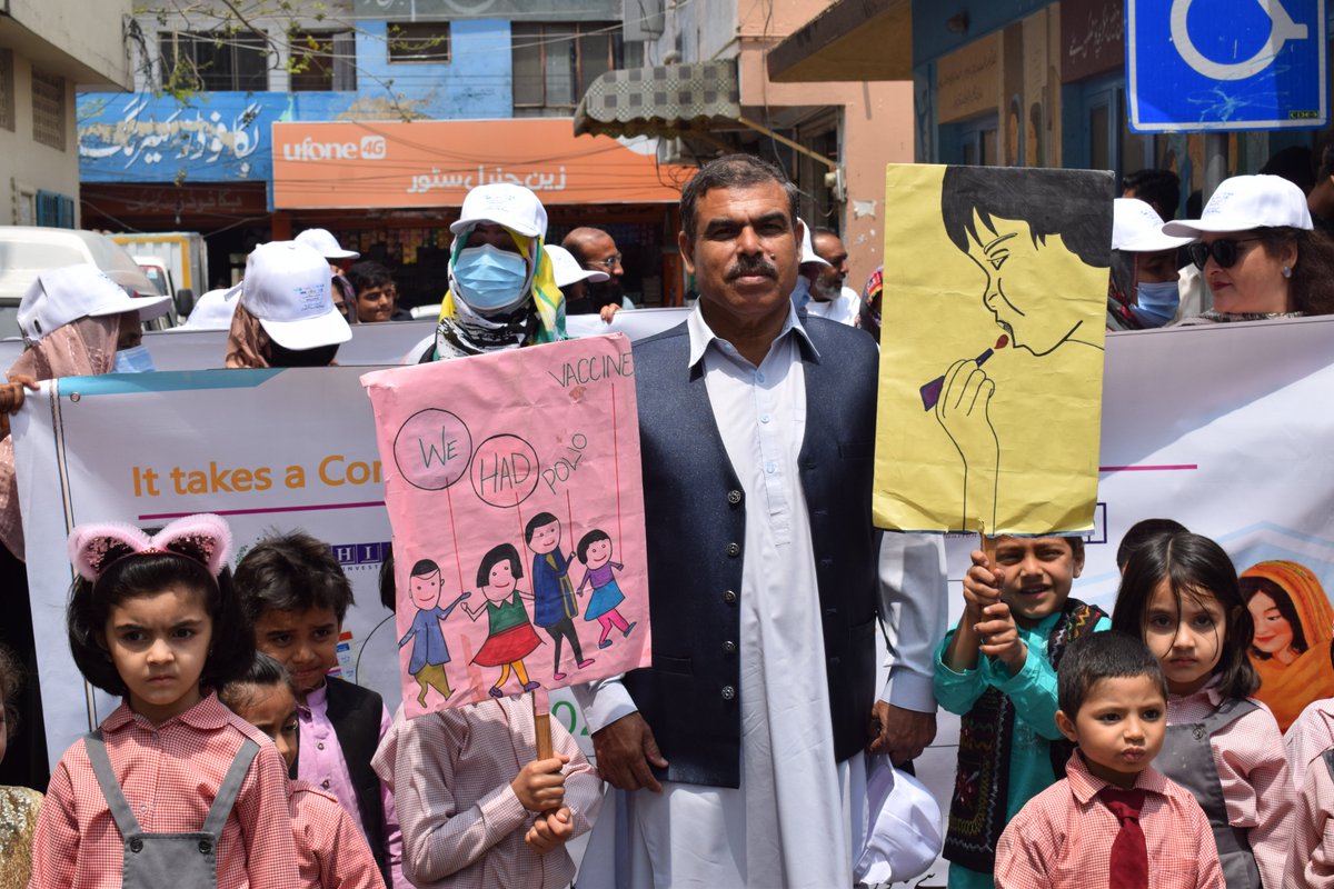 CHIP38434188's tweet photo. The World Immunization Week (WIW) was celebrated on April 28, 2023 and a walk was organized by CHIP at CDA Dispensary I-10 Islamabad to spread messages on vaccination.  #vaccines #FDI # GAVI # BMGF #UNICEF #Sightsavers #Futuremakers https://t.co/m08xfGQXj8
