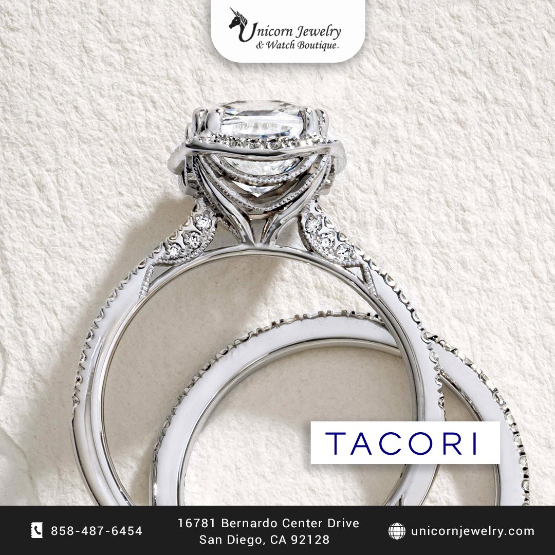 With every glance at your @TACORI ring stack, you’re reminded of the love, commitment, and stories you’ve shared. Featured Styles: 268415CU, 267015B 

#TACORI #engagementring #customring #weddingband #weddingring