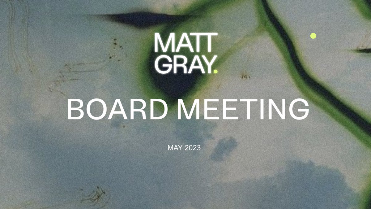 matt_gray_'s tweet photo. I run a personal board meeting every month. 

Self-reflection is a key segment. 

Here are the 7 game-changing exercises I use every single time: https://t.co/jDEvU4lrVE