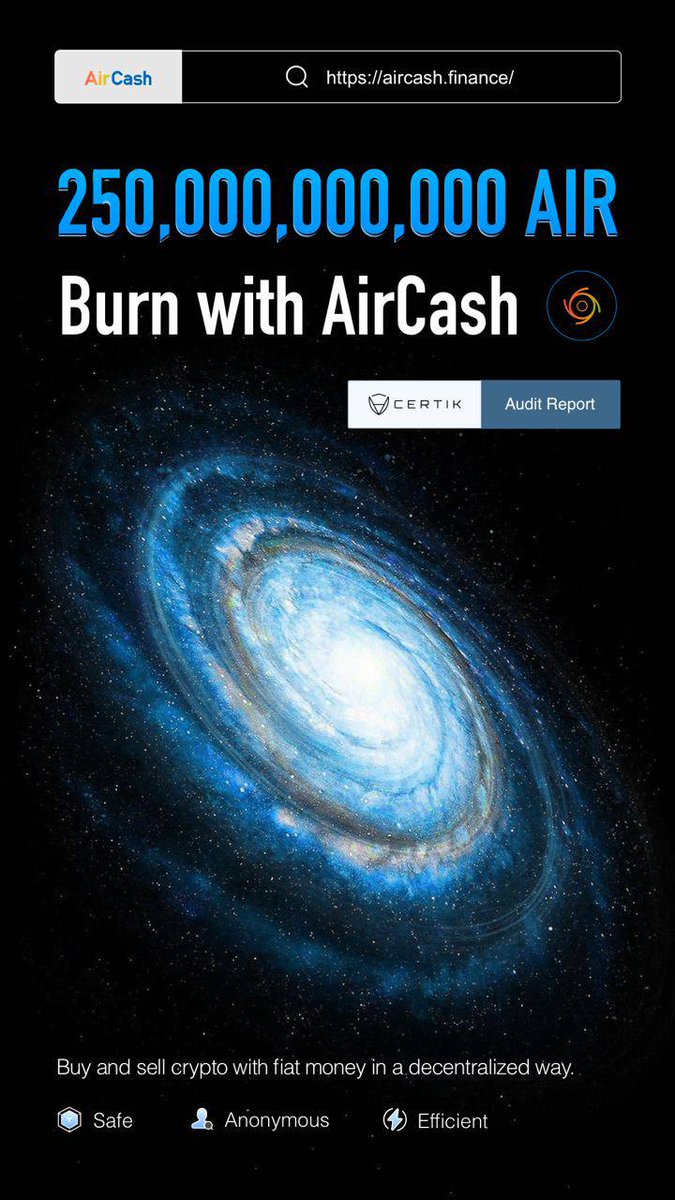 <a href="/binance/">Binance</a> The stability of the market will be protected as the burn mechanism of #AirCoin will exist permanently. 
#ETH #AirCoinDAOLabs #Crypto