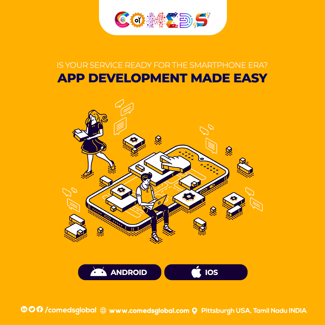 The smartphone has already taken over the market and if you aren’t ready with your application then you’re missing out on a big piece of market audience!  
Roll your application for smartphones with the help of Comeds Global today.

#comeds #globalsolution #appdevelopnment