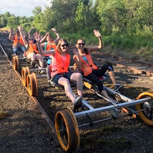 RailCyclers's tweet photo. RailCyclers has started our 2023 season!  

We now have a daily schedule posted through July.  Advanced reservation needed.

https://t.co/0DRNZ6NwxZ

#Maine #cycling #biking #thingstodo #funthingstodo #vacationland #travel #tourism #biketour #outdoorfun #cycle #bike #uniquefun https://t.co/HUERfOJuLZ
