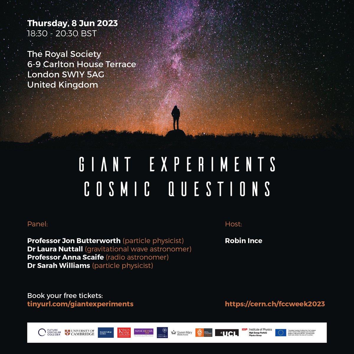 CERN (@CERN) on Twitter photo 2023-06-01 12:20:26 What is #DarkMatter? How did the first stars blaze into light? What is the origin of #blackholes? Scientists are building some of the biggest scientific instruments in history to try and answer questions like these. Join @robinince (from @BBCRadio4 @themonkeycage) and a stellar… What is #DarkMatter? How did the first stars blaze into light? What is the origin of #blackholes? Scientists are building some of the biggest scientific instruments in history to try and answer questions like these. Join @robinince (from @BBCRadio4 @themonkeycage) and a stellar…