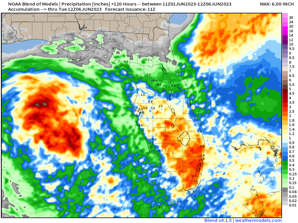 Mike's Weather Page on Twitter "Latest rainfall estimates through the