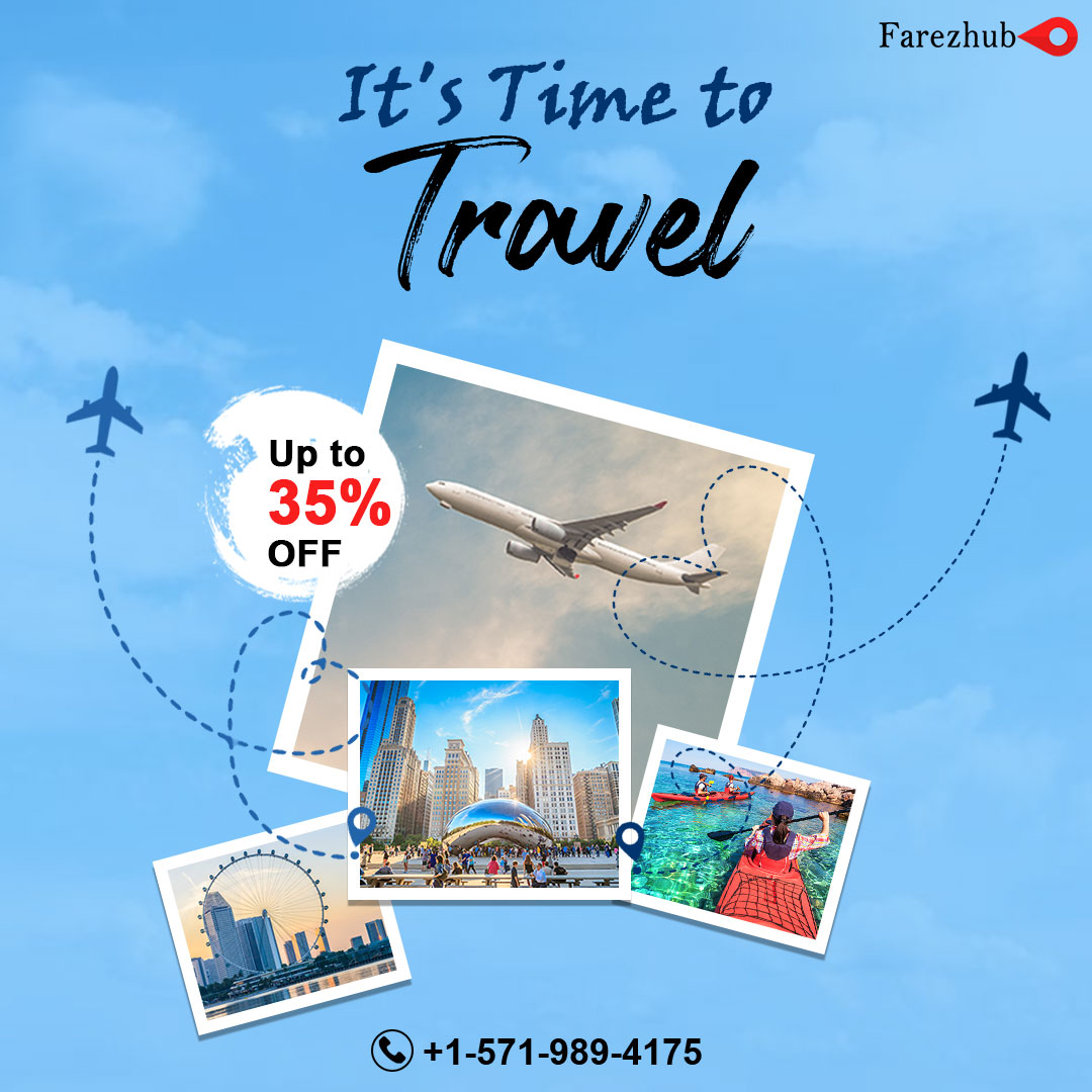 FarezHub invites you to book a flight with them to all the places that you have never been to before. Get your travel wand at +1-571-989-4175 and fulfill all your travel dreams. ✨✨✨

#Farezhub #FlightDeals #CheapFlights #TravelDeals #allFlights #AirfareDeals #FlyForLess