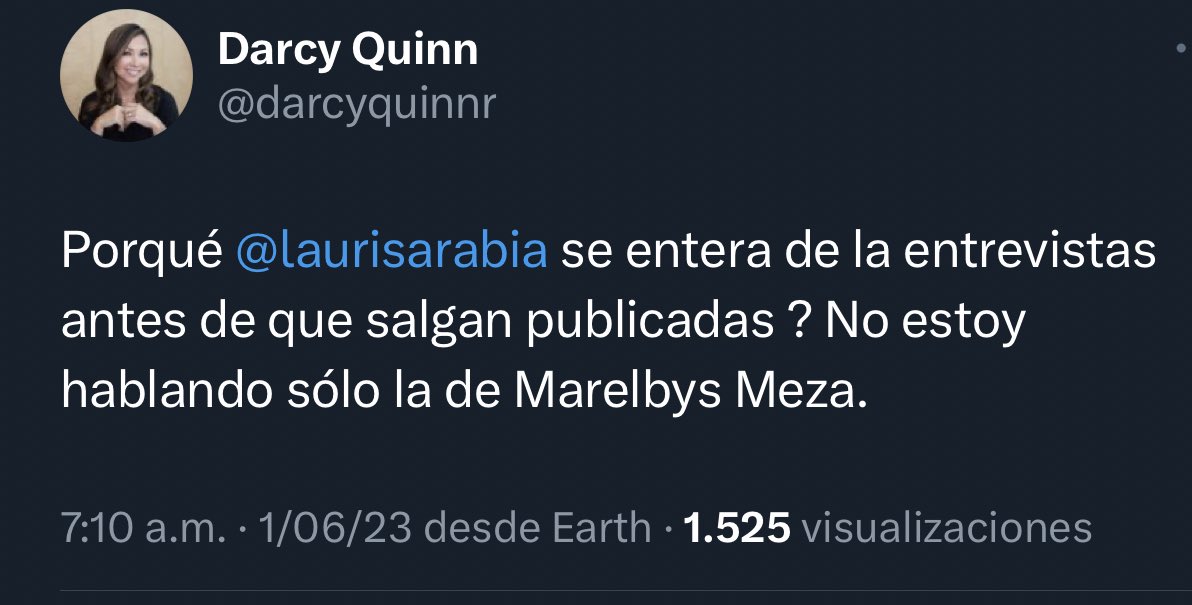 ByViral24's tweet photo. 🇨🇴ATENCIÓN. La periodista @darcyquinnr denuncia que @laurisarabia jefe de gabinete de @petrogustavo estaría interceptando a periodistas para saber las futuras entrevistas.

@AABenedetti también señaló que Laura Sarabia estaría Chuzando a periodistas https://t.co/cRfhQoHzfD