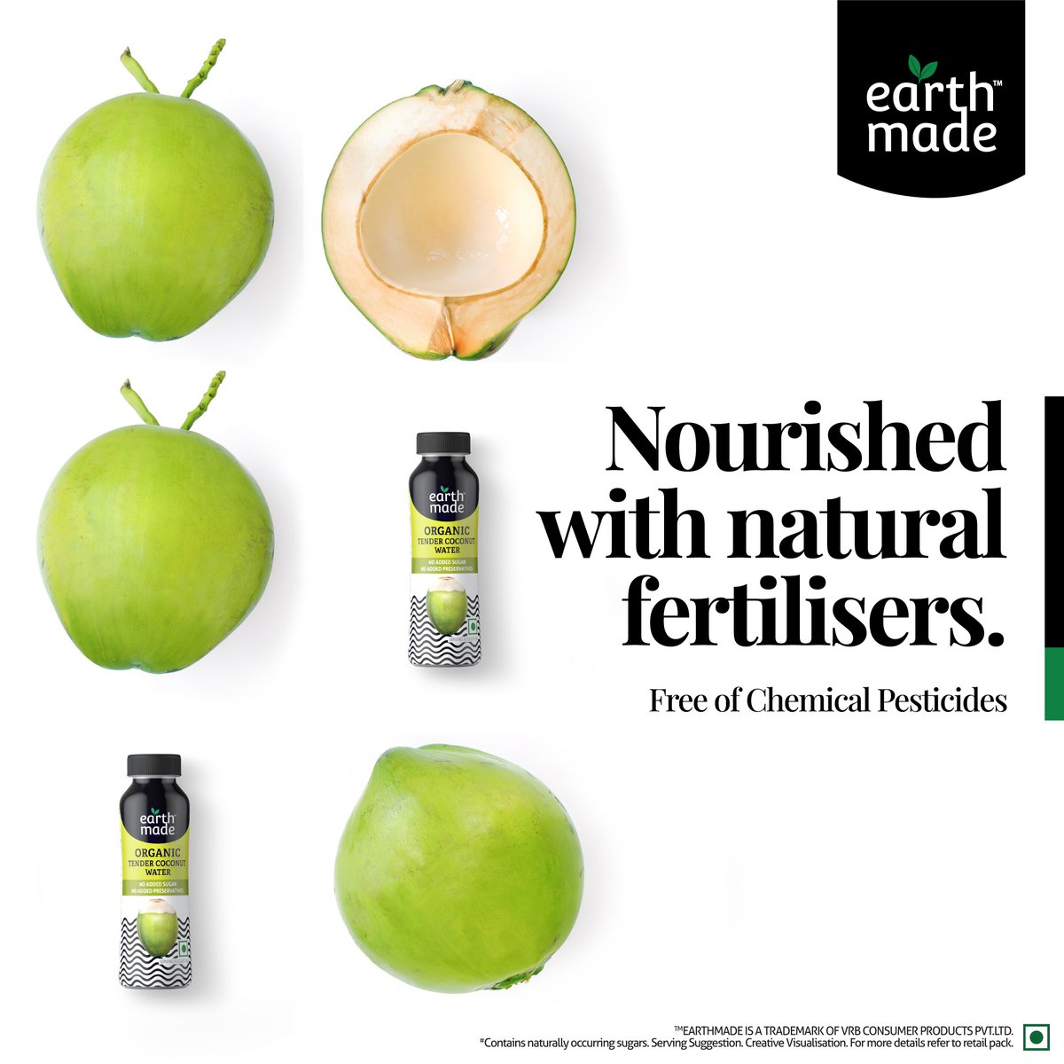 earthmadeindia's tweet photo. 🌿Nourished with organic compost &amp; natural fertilizers,🌴Earthmade's 100% Organic Tender Coconut Water
✅Contains no added sugar👏
✅Contains no added preservatives👏
✅Is 100% Organic👏
✅Is Jaivik Bharat Certified👏
Just the way earth intended it!🌴
#earthmade #coconutwater🌴 https://t.co/uXw1lsbigC