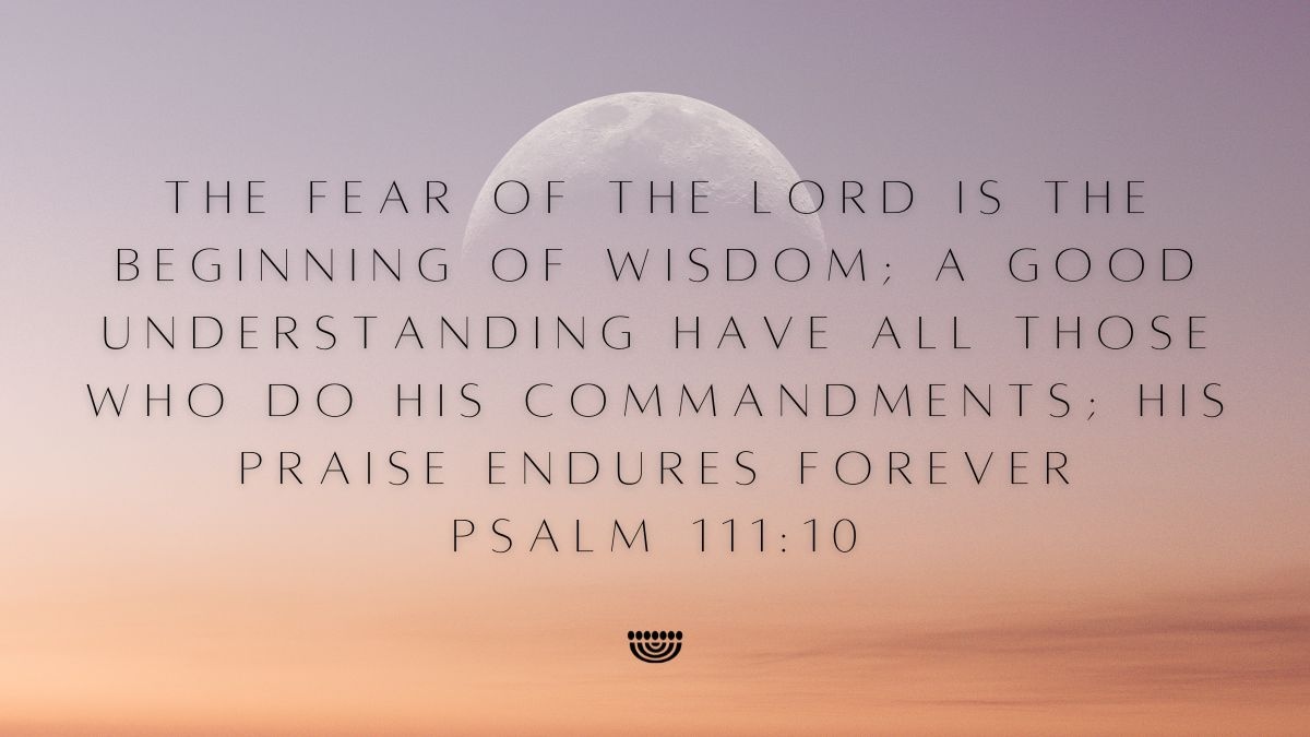 'The fear of the Lord is the beginning of wisdom; a good understanding have all those who do His commandments; His praise endures forever.'
(Psalm 111:10)

#ChosenPeople #verseoftheday #scripture #Bibleverse #Psalm