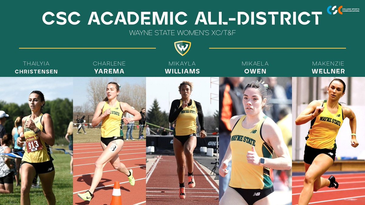 #WarriorTF:  Five Women's Cross Country/Track &amp; Field Student-Athletes Named Academic All-District

tinyurl.com/mvbtayen

#ThisIsOurDetroit