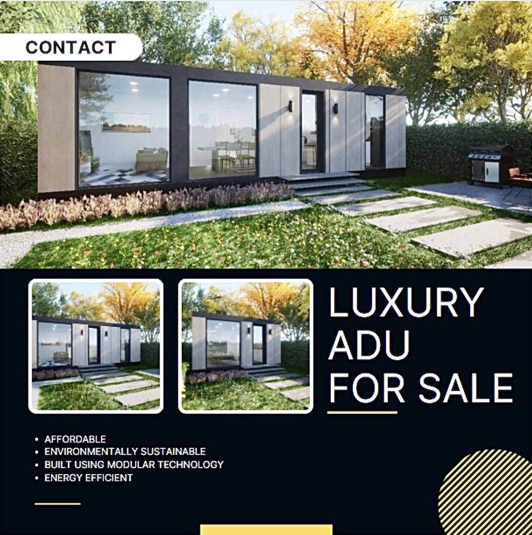 Luxurious & affordable accessory dwellings(ADUs) have hit the market! Contact today to get yours! Link in bio.

#toronto #realestate #gardensuite #dwelling #home #accessorydwellingunit #affordablehousing